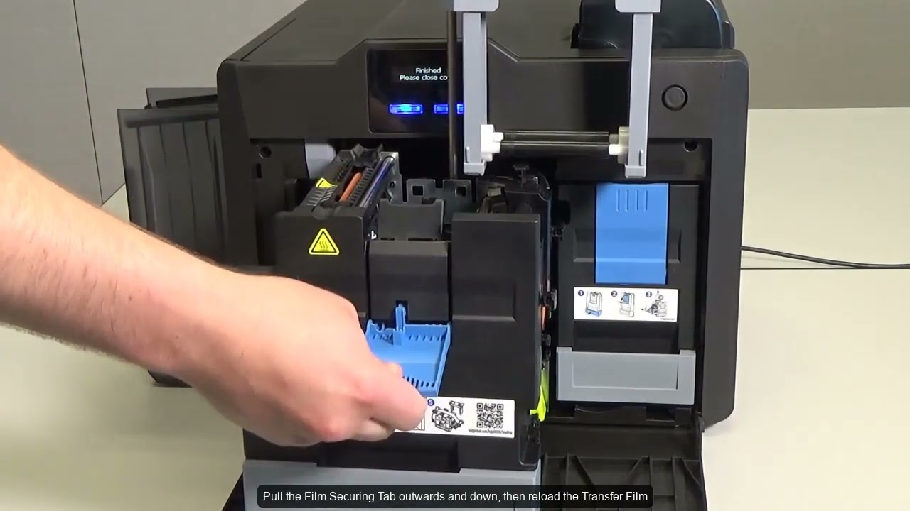 FARGO HDP6600 How to Clean the Film Drive Roller and Card Path