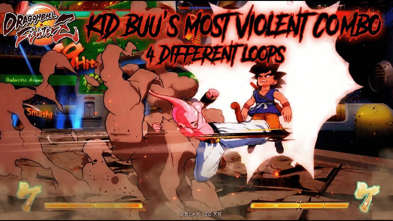 Presenting Kid Buu's fanciest corner loop | DBFZ 1.42