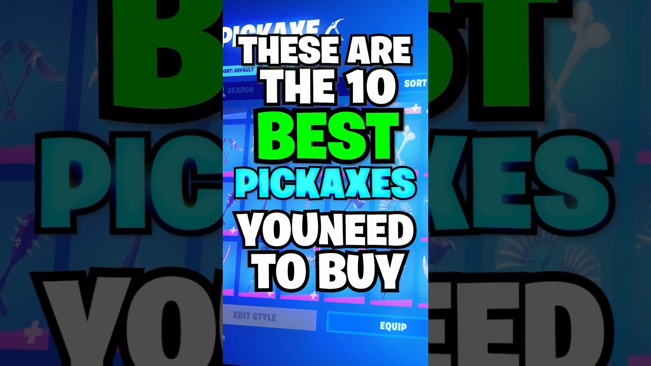 10 TRYHARD Pickaxes You NEED TO BUY..