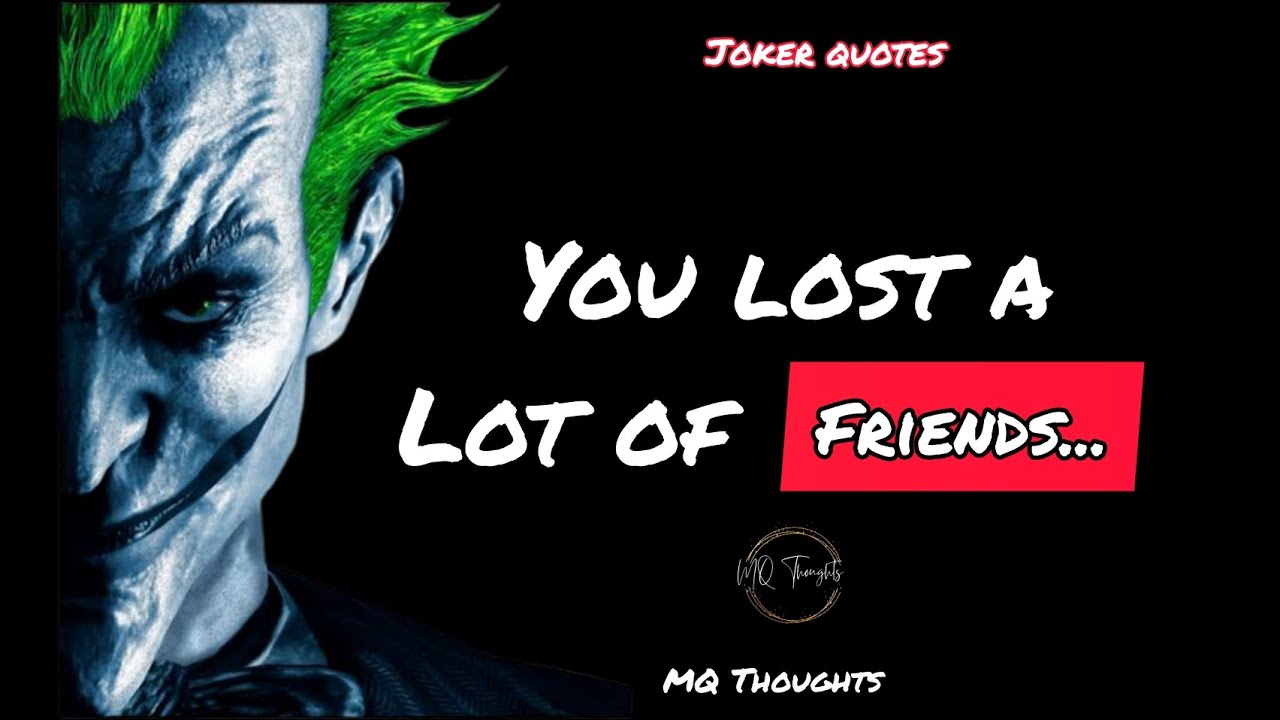 Best Joker Quotes | Joker Cool Quotes About Life #mqthoughts #jokerquote #viralvideos