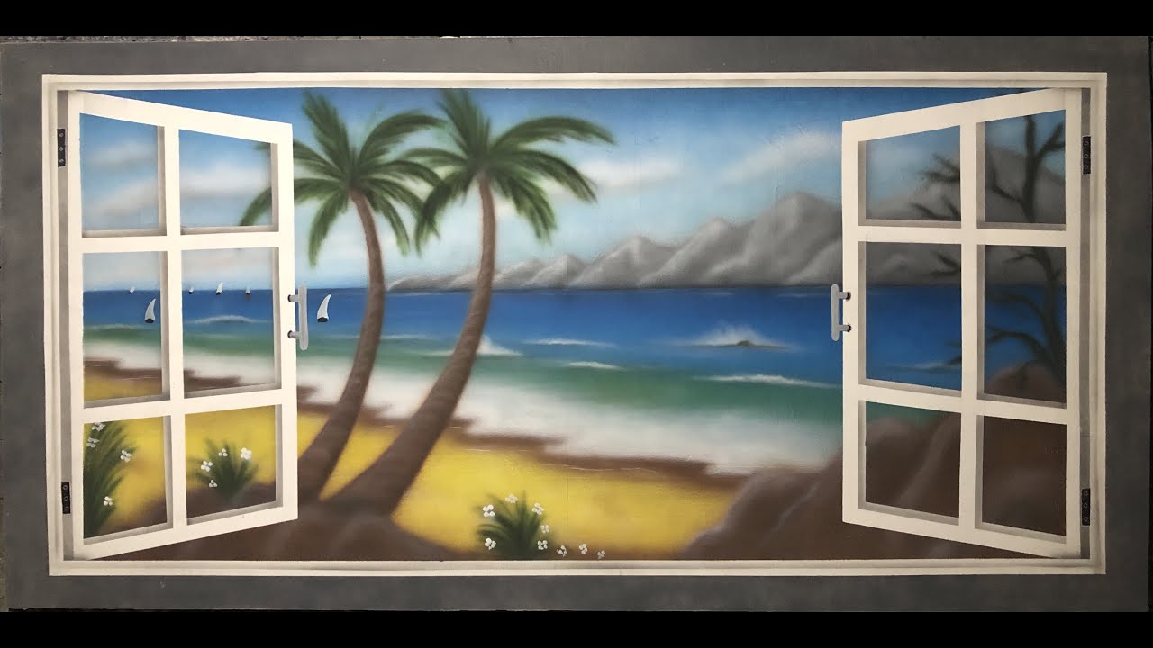 طريقه جديده في رسم منظر طبيعي اثري دي