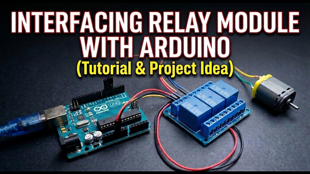 Interfacing 5V Relay module with Arduino UNO.