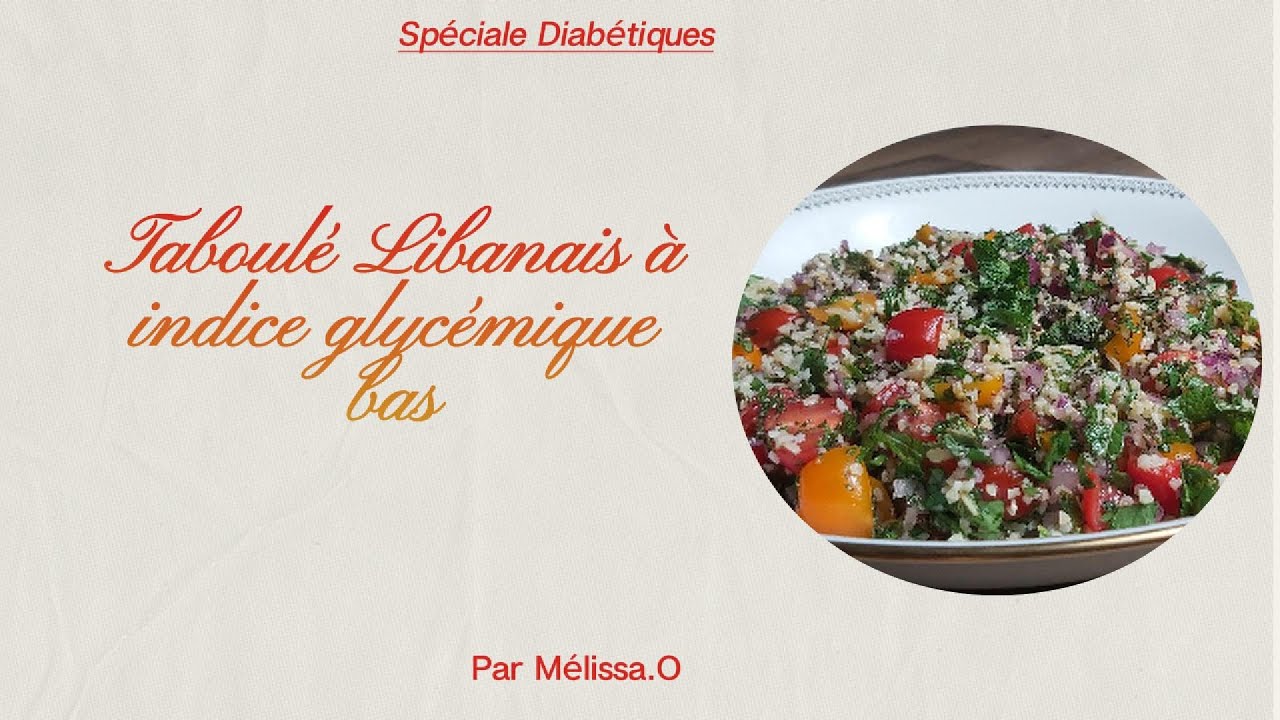 taboule libanais a indice glycemique bas  recette simple et gourmande