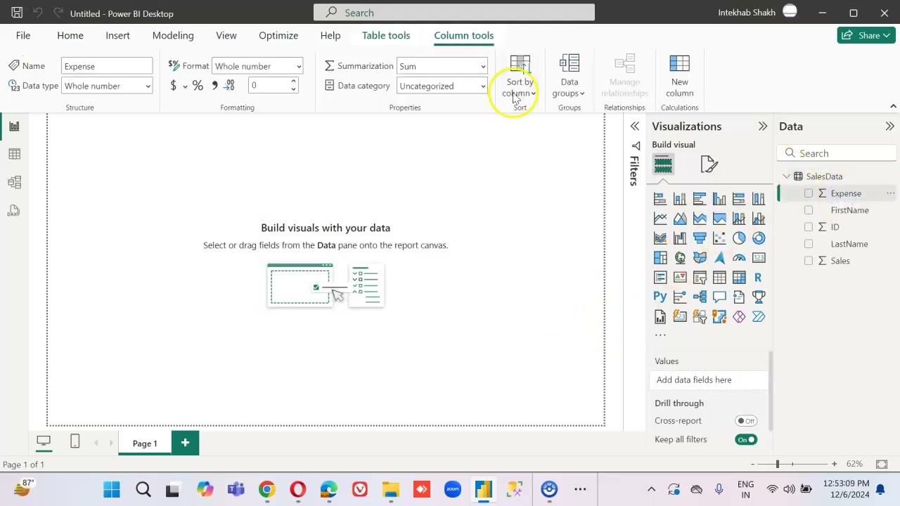 Lesson124-  R visual - R Script to Load CSV in Report- Power BI 1000 Videos