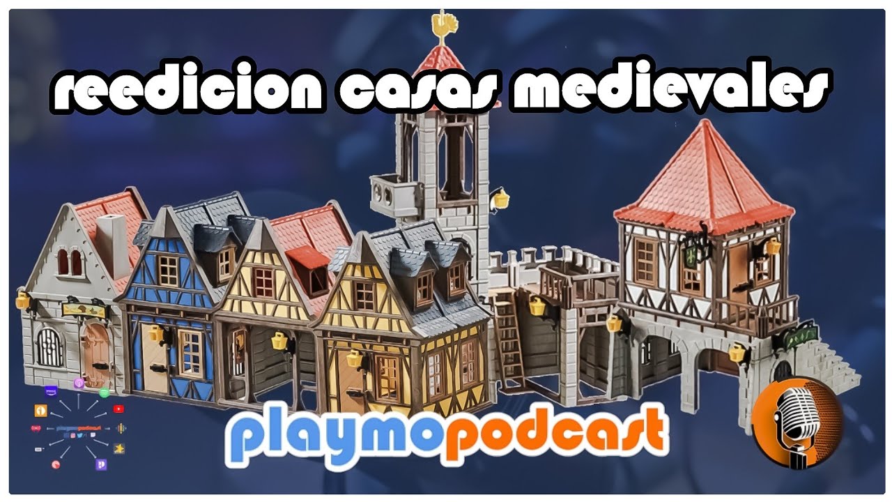 PLAYMOPODCAST 70 🎙️🎧  REEDICION CASAS MEDIEVALES, el ACIERTO de PLAYMOBIL