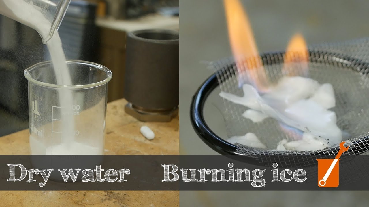 Dry water and Burning ice: all about gas hydrates