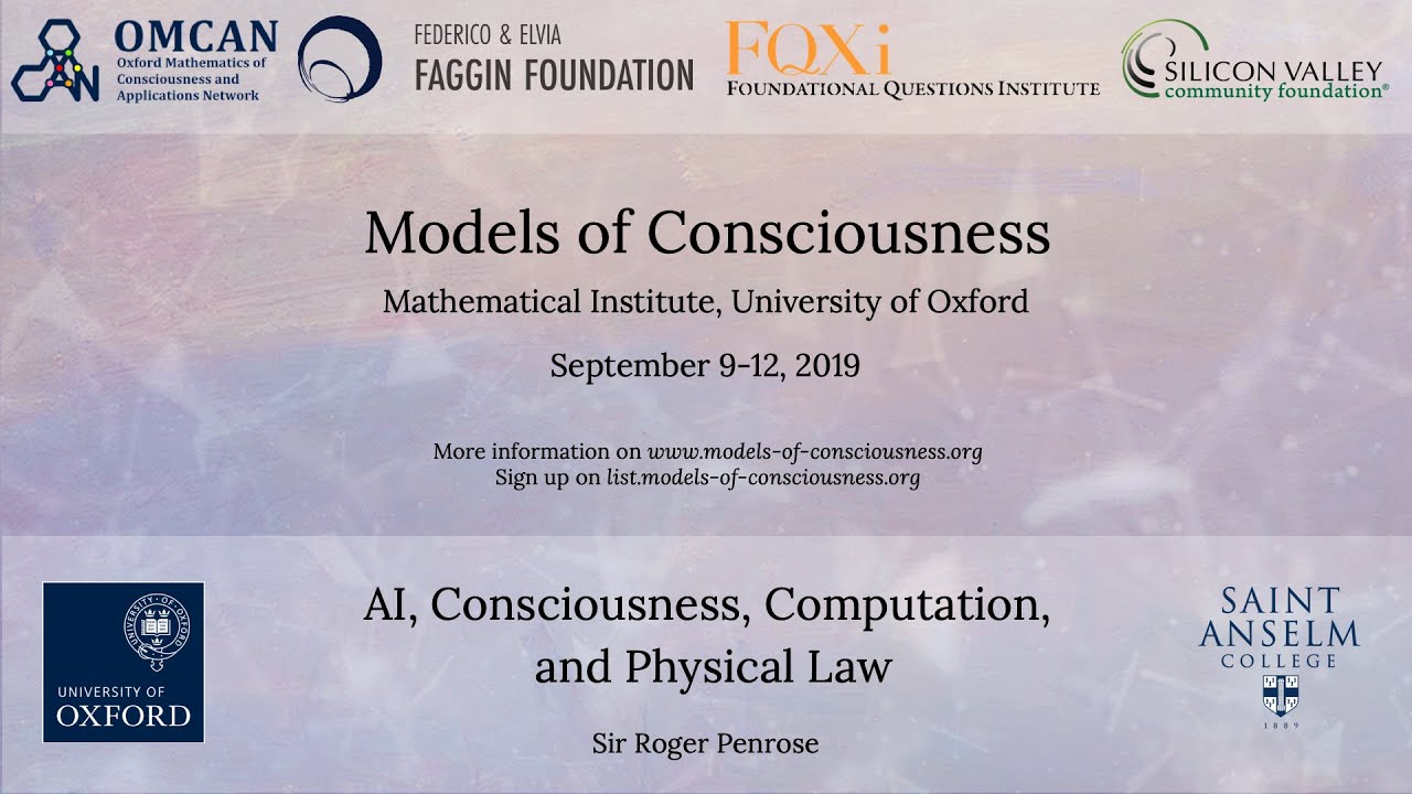 Sir Roger Penrose - AI, Consciousness, Computation, and Physical Law