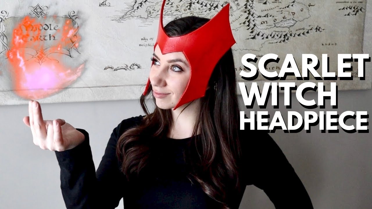DIY Scarlet Witch Headpiece from Wanda Maximoff's Halloween Costume in WandaVision