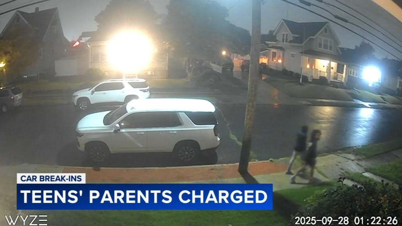 Parents charged after teens among 3 arrested for string of car burglaries