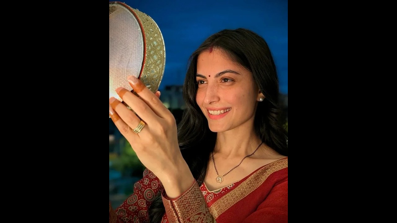 First Karva Chauth of Dev Joshi & Aarti💗