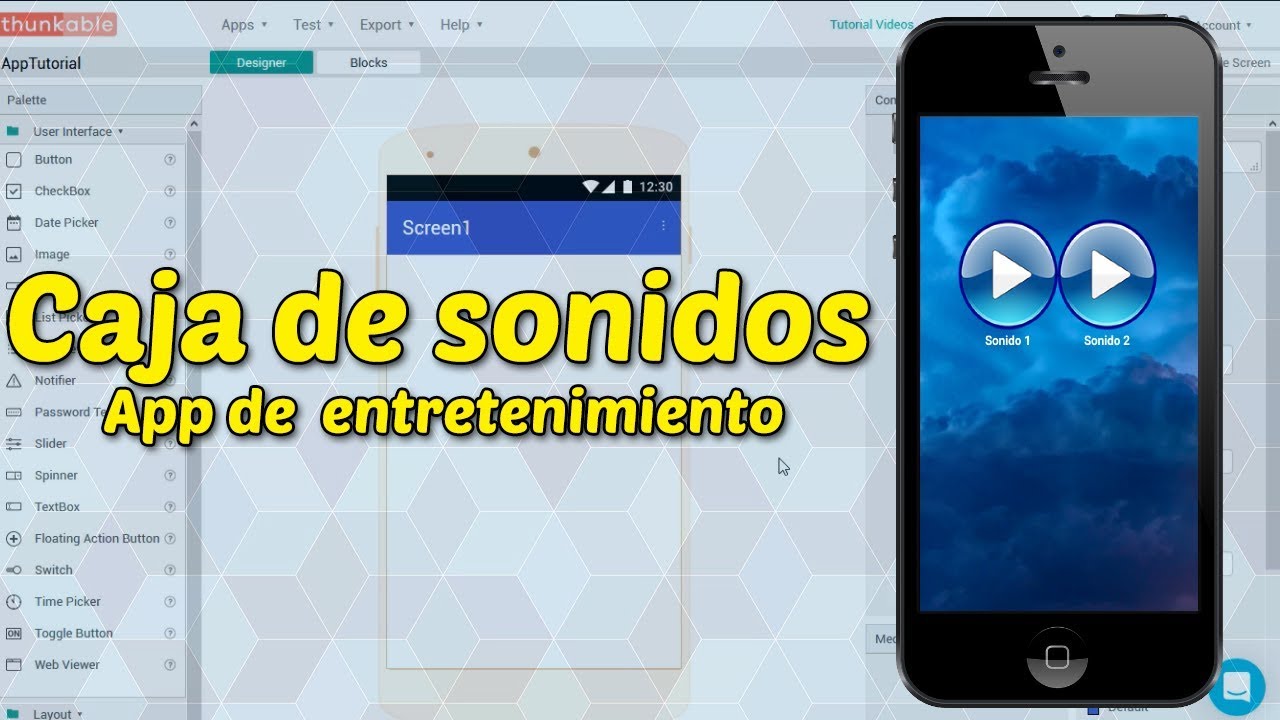 Cómo crear una CAJA DE SONIDOS SoundBoard - Thunkable