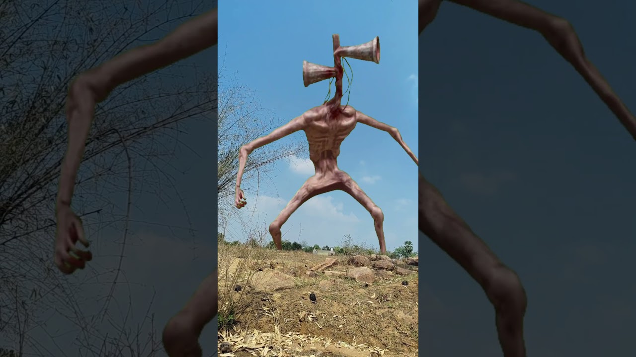 siren head in real life OMG #sirenhead #horror #viralhorror #indianhorror #trendingshorts