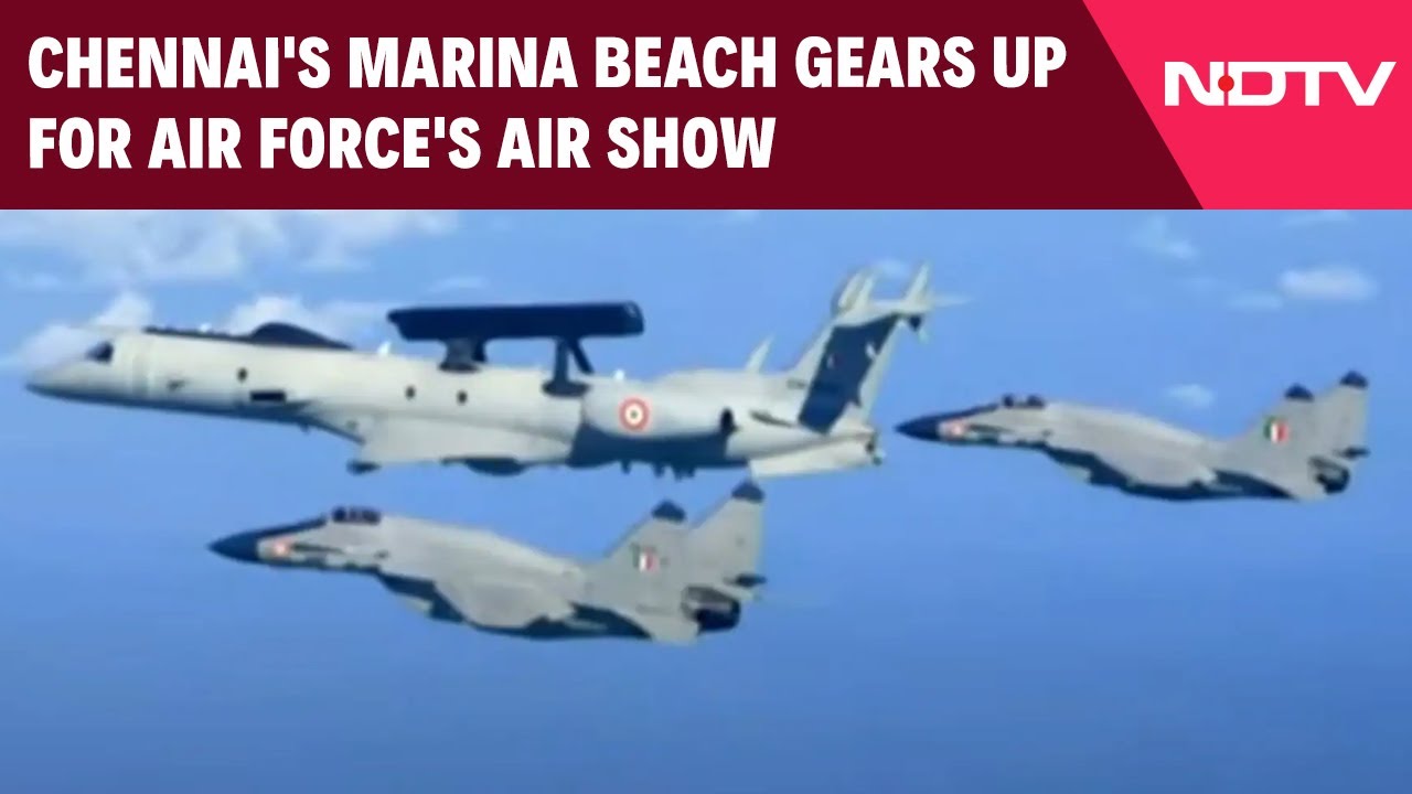 IAF Air Show | Chennai's Marina Beach Gears Up For Air Force's Air Show