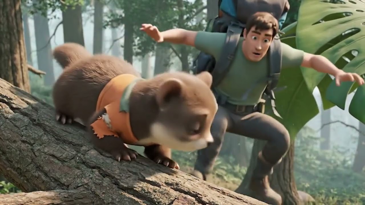“A lost young traveler alone in a deep forest teary-eyed, exhausted​ cinematic lighting realistic