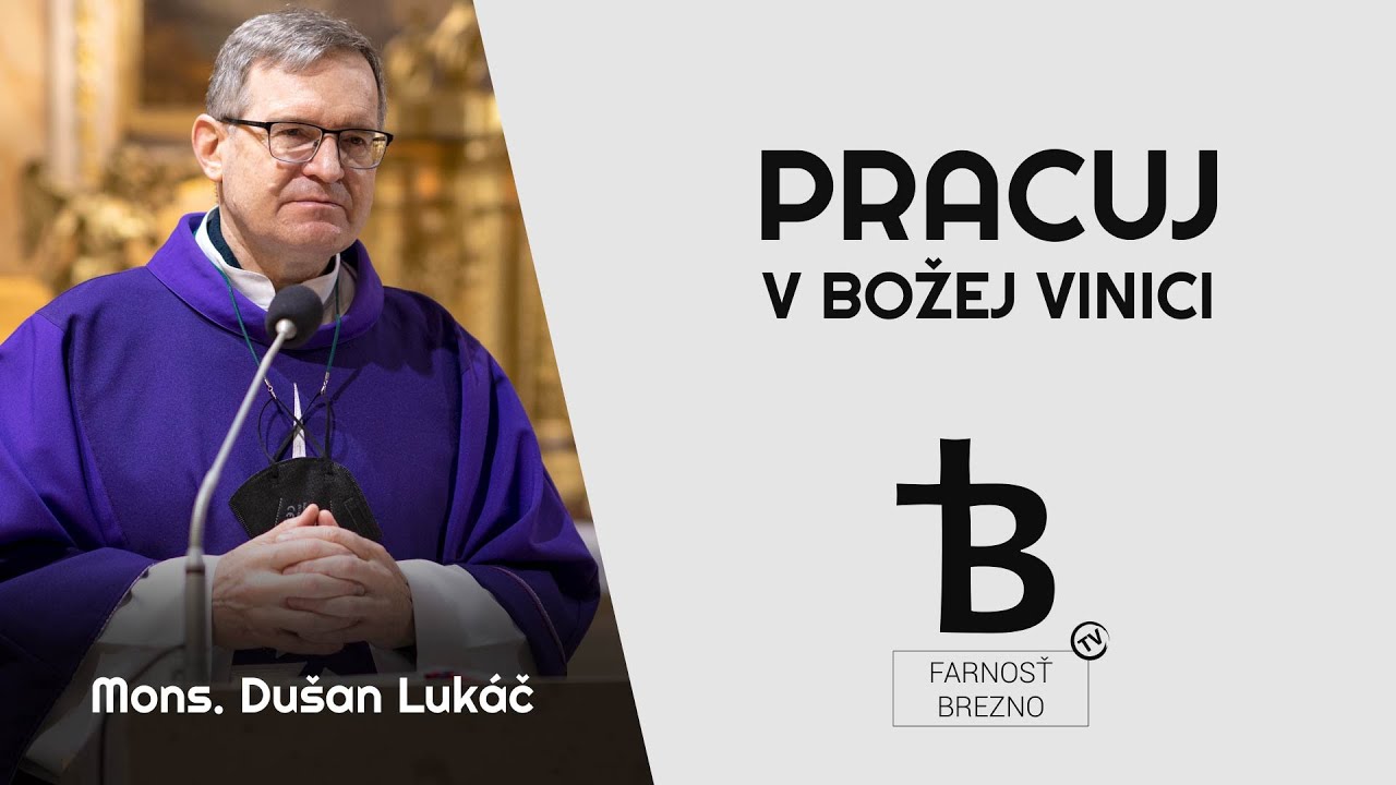 Pracuj v Božej vinici │ o. Dušan Lukáč