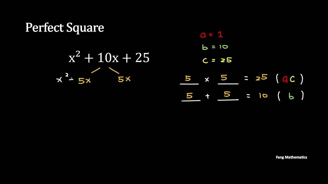 Perfect Square Factorisation | Special Case 2 | Maths Tutorial | in 12 mins | Fang Mathematics