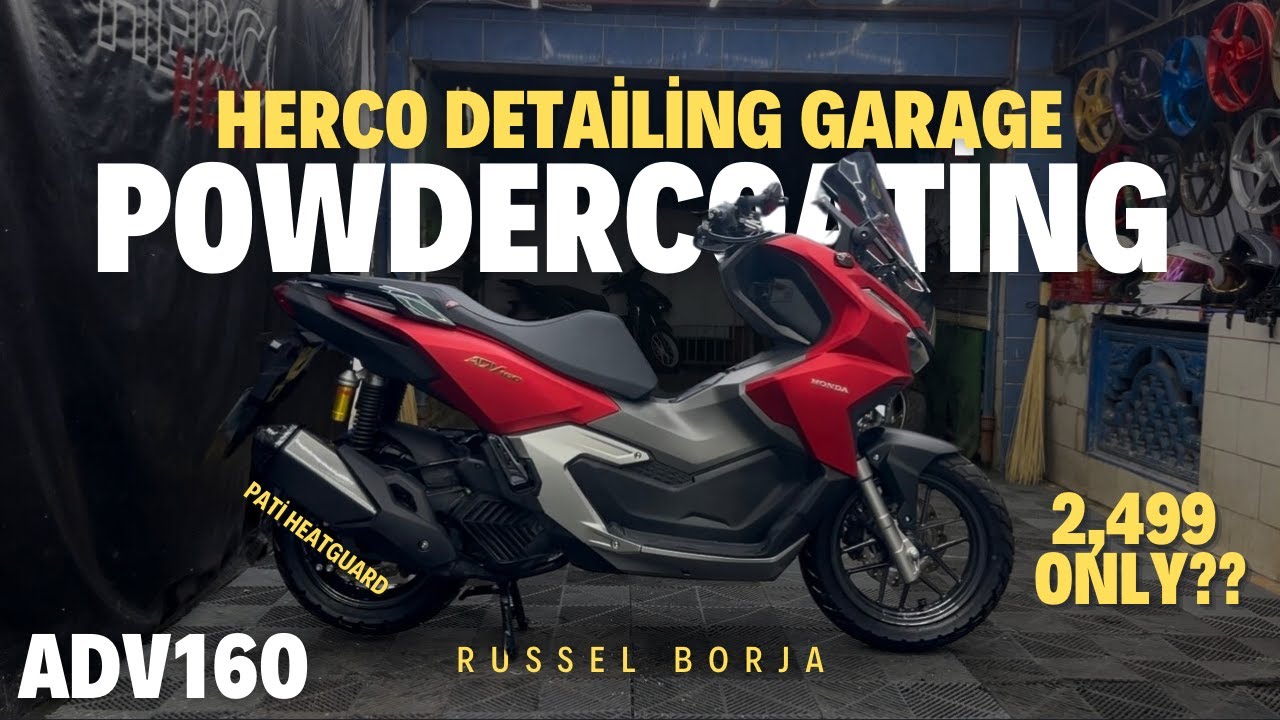 ADV160 Powdercoating Day! by HERCO DETAILING GARAGE