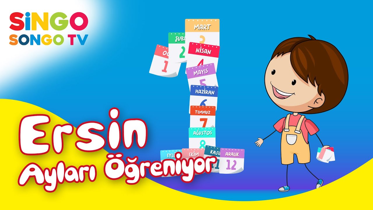 ERSİN Ayları Öğreniyor 🌞🗓️❄️ – SingoSongo TV I İsme Özel Çocuk Şarkıları 🎵
