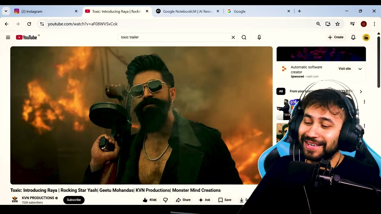 Toxic : introducing Raya Teaser : Reaction 