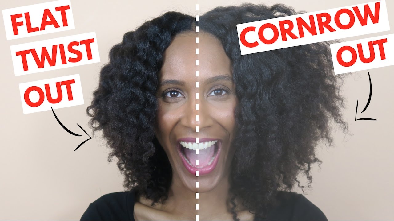 THE DIFFERENCE between FLAT-TWIST OUT and CORNROW-OUT