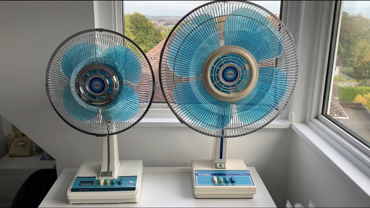 Vintage RAKS 12” & 16” Desk Fans