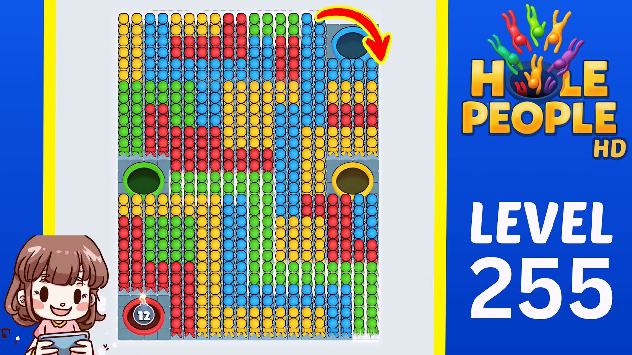 Hole People Level 255 Solution Walkthrough