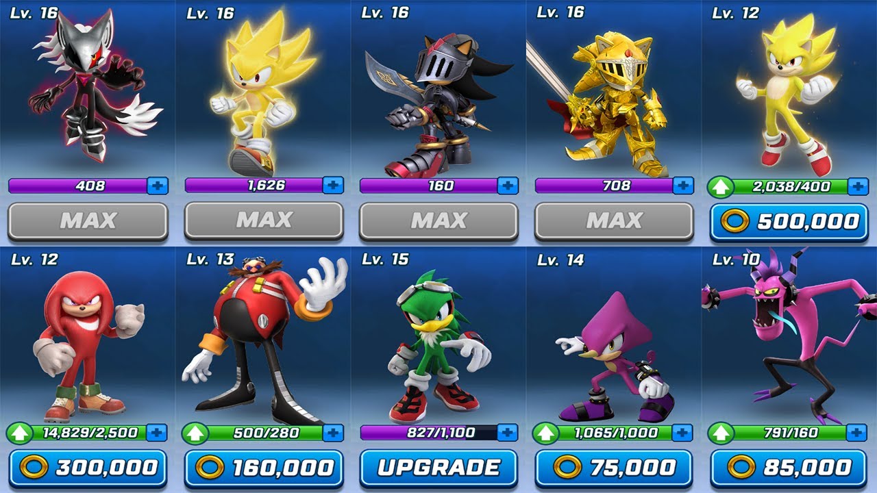 Sonic Forces Speed Battle - My Top 10 Runners (Infinite, Super Sonic, Jet, Zazz, Eggman, Lancelot)