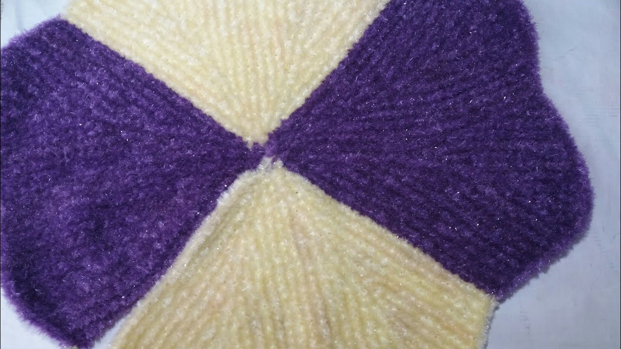 Flower doormat knitting design - part 1