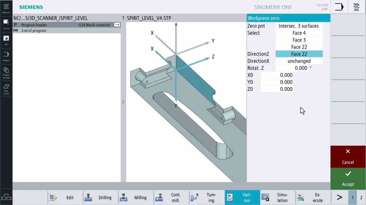Feature Based Machining with the new 3D scanner for SINUMERIK