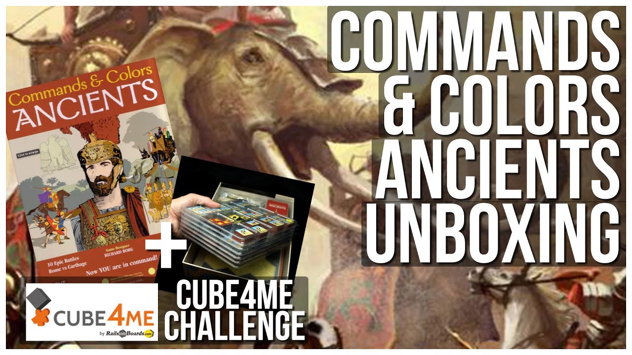 Commands & Colors: Ancients (7th) Unboxing & Cube4Me Review | GMT Games | Wargame Historical Game