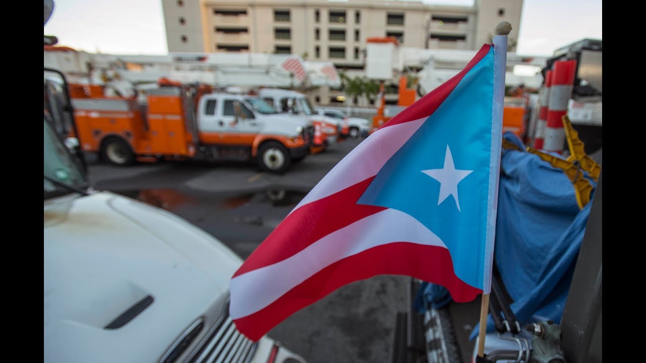 Rain Can't Stop Utility Crews from Restoring Power in Puerto Rico
