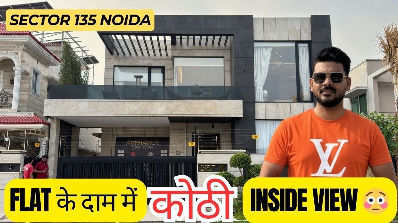😳 215 Sq Yard Authority Kothi Tour | Luxury 4 BHK Duplex Villa Noida Sector 135