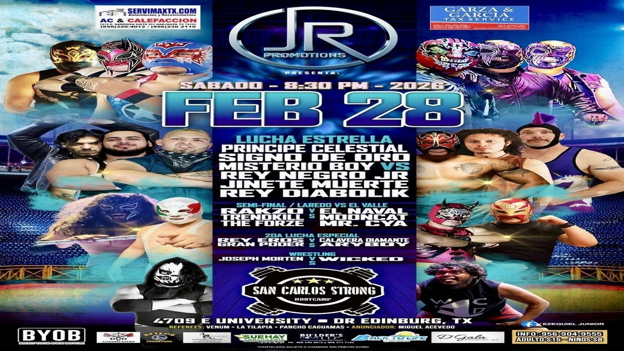 JR Principe Celestia & Signo De Oro & Misterio Boy vs Rey Negro JR & Jinete Muerte & Rey Diabolik