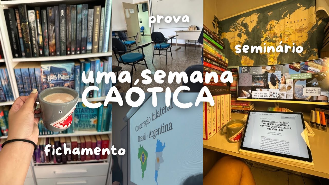 Quase enlouquecendo na última semana de aula antes das férias | STUDY VLOG