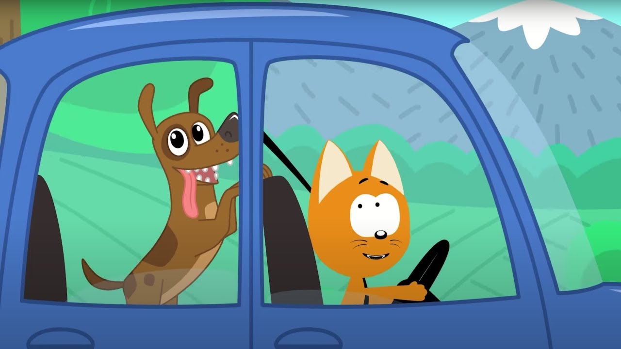 VIAJO EN MI COCHE 🚕 El gatito Kot&eacute; 🚗