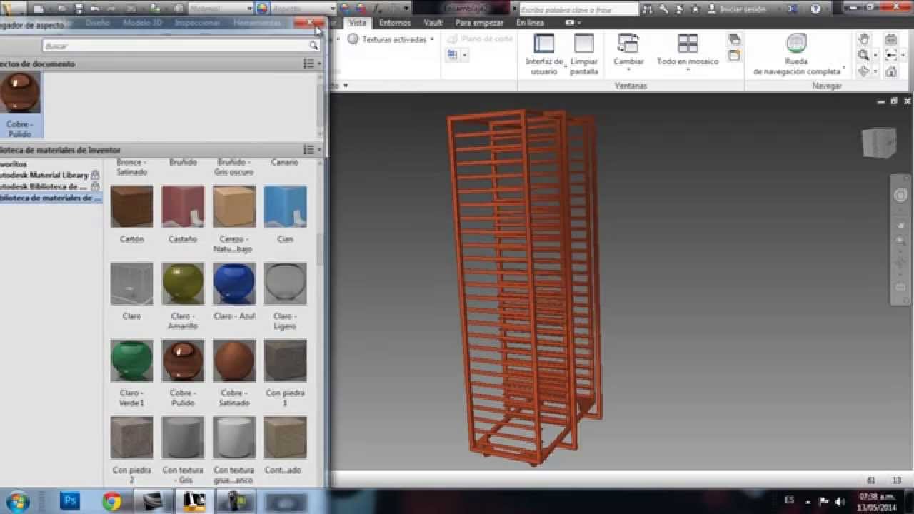 AUTODESK INVENTOR PORTABANDEJA DE 50 NIVELES
