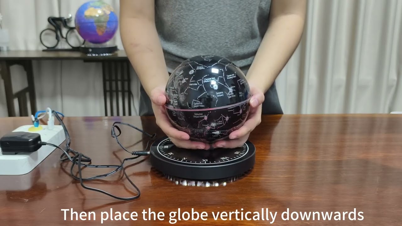 How to operate this magnetic levitation globe