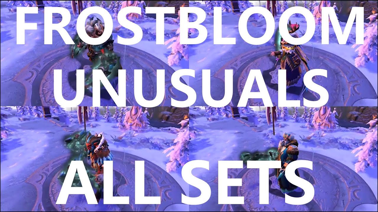 Dota 2 Frostivus 2023 Unusuals ALL SETS - Frostbloom