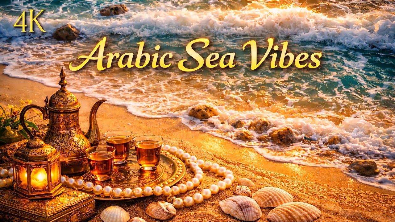 Arabic Sea Vibes 🌊✨ Relaxing Oriental Music | Sunny Waves & Golden Beach 4K