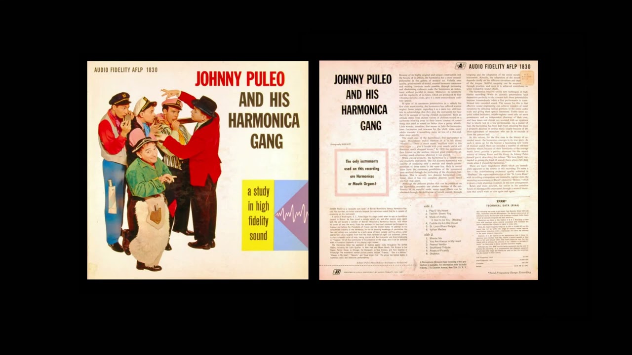 Johnny Puleo And His Harmonica Gang (full album) 1957, harmonica comedy act's 1st album, mono