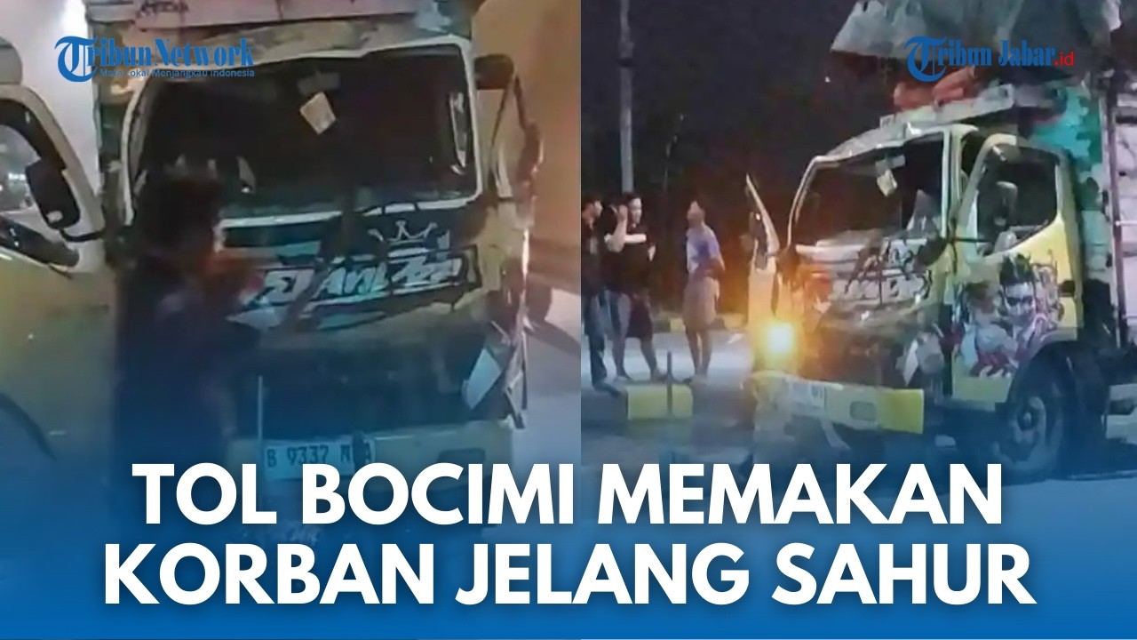 KECELAKAAN DI GT BOCIMI! Diduga Sopir Mengantuk Dan Tabrak Truk di Lampu Merah