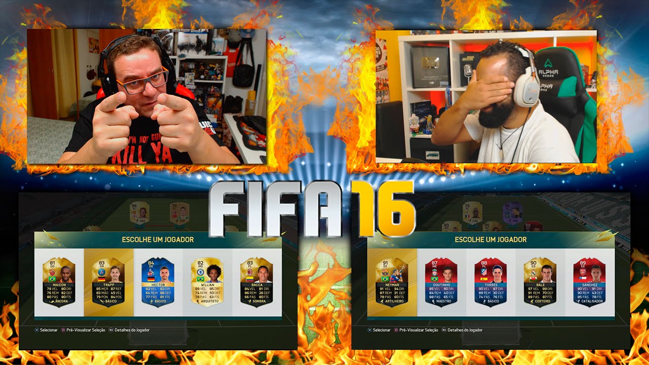 DESPEDIDA DO FIFA 16 | FUT DRAFT ÀS CEGAS COM STREET