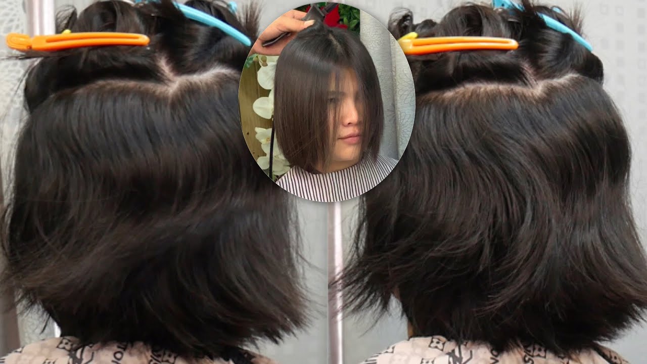 Straight straight short hair ยืดผมสั้น ให้ตรงสวยงาม นุ่มสลวย