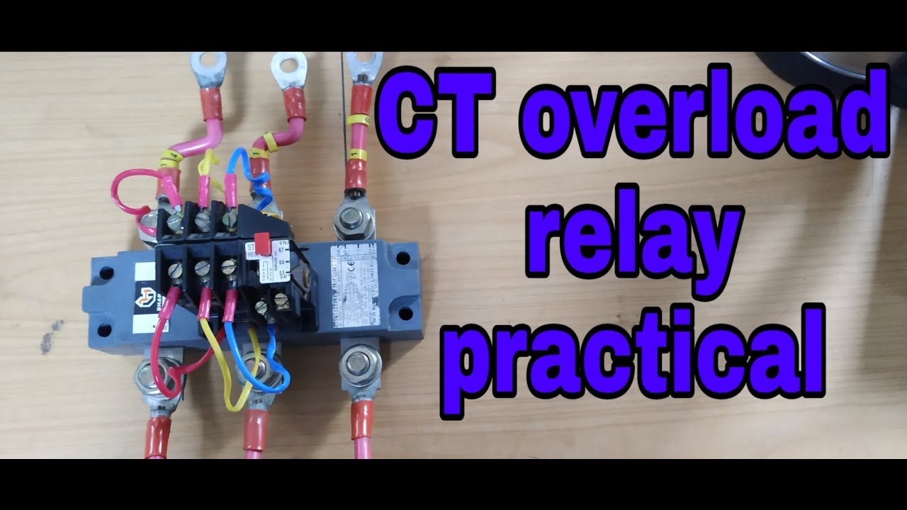 CT based  overload relay working .Bs electrical