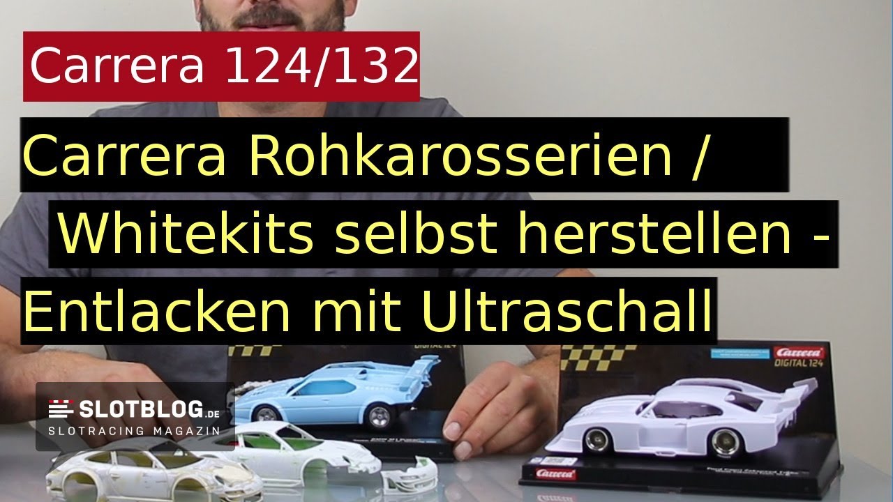Carrera Karosserie entlacken - Rohkarosserie/ Whitebody selbst herstellen