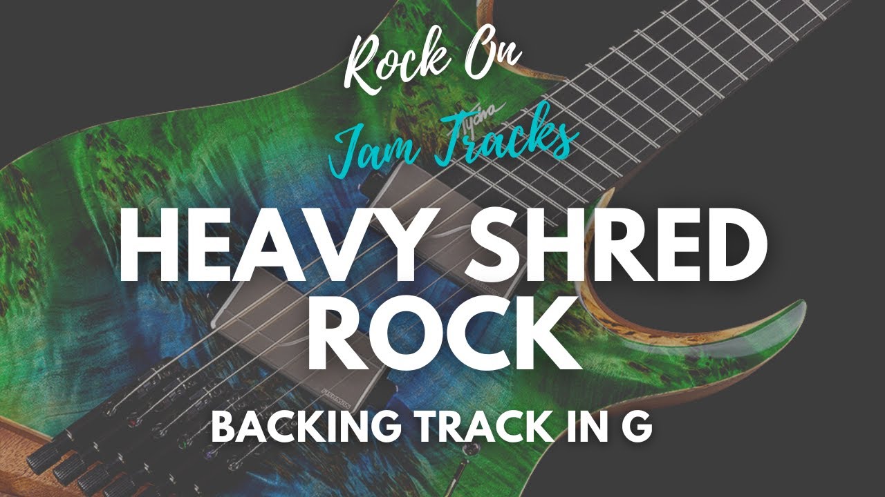 G Minor Hard Rock Guitar Jam Backing Track | 80s Rock Style