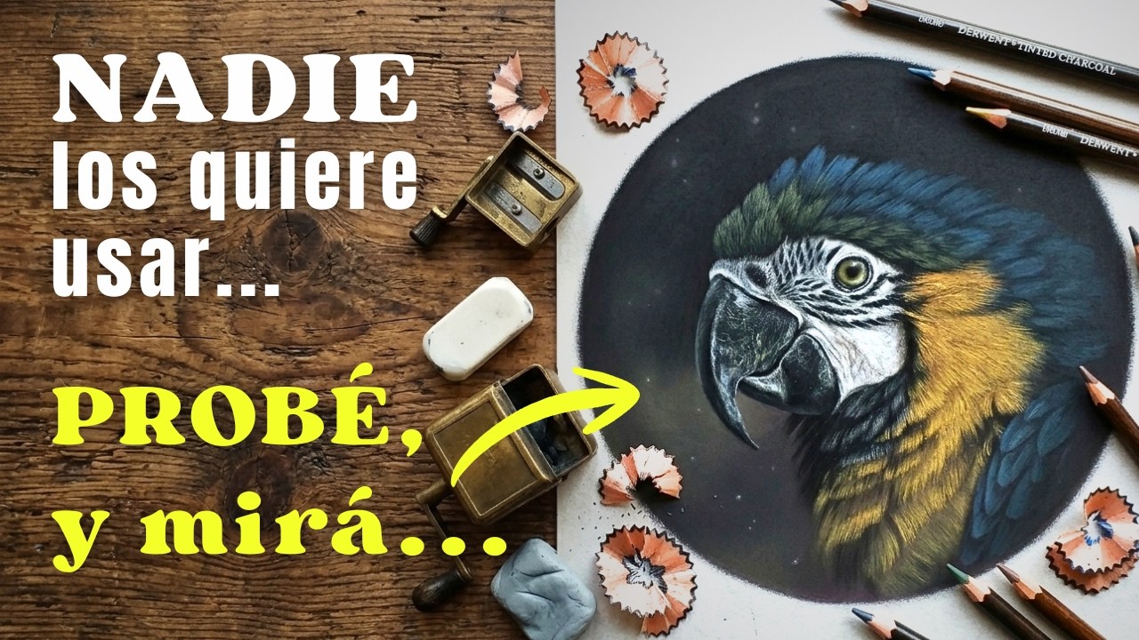DERWENT TINTED CHARCOAL ✏️ Carboncillos de Colores – Review & Curso Gratis