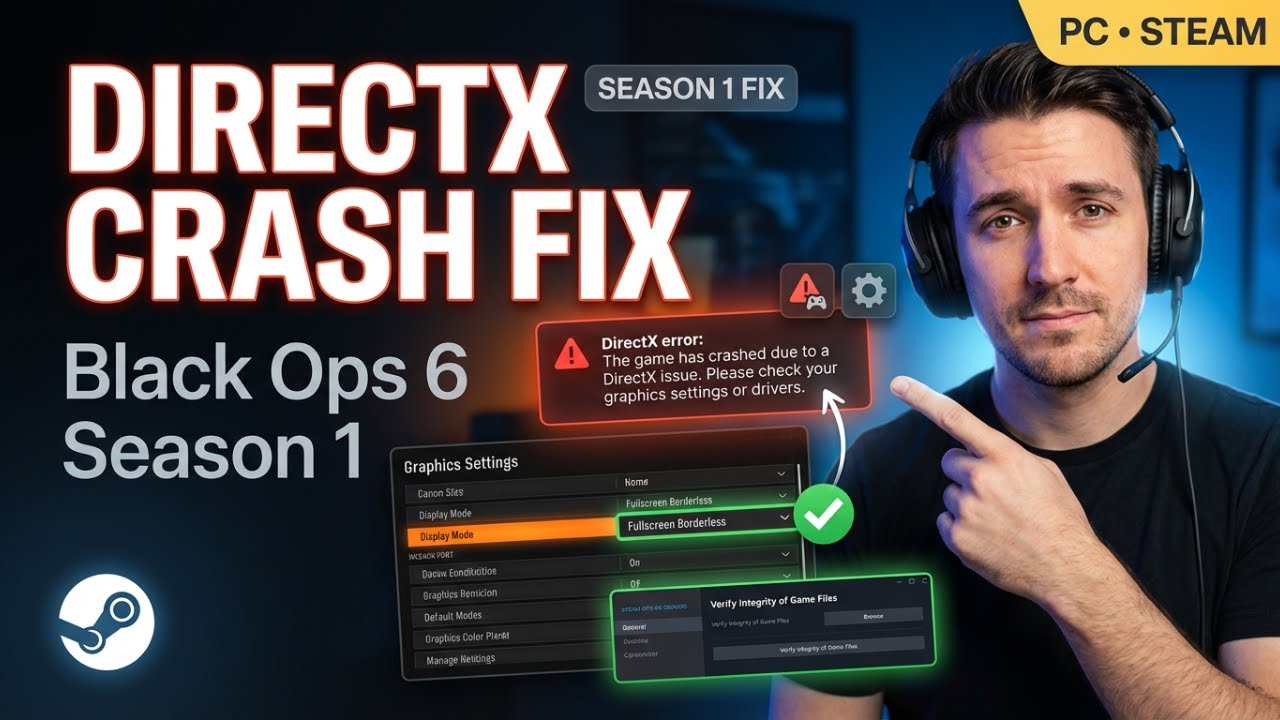 Fix DirectX Crashing Errors in Call of Duty Black Ops 6 Season 1 (Step-by-Step Guide)
