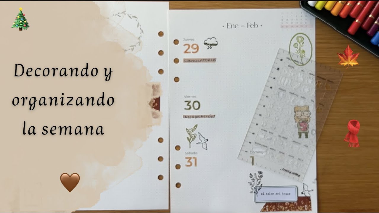 ❄️ Organiza conmigo la semana 4 | Decoración tranquila de agenda ✨