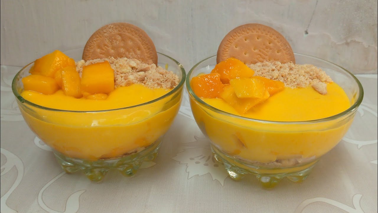 Mango Trifle Delight || yummy and tasty || #cookingwithafshankhan .....